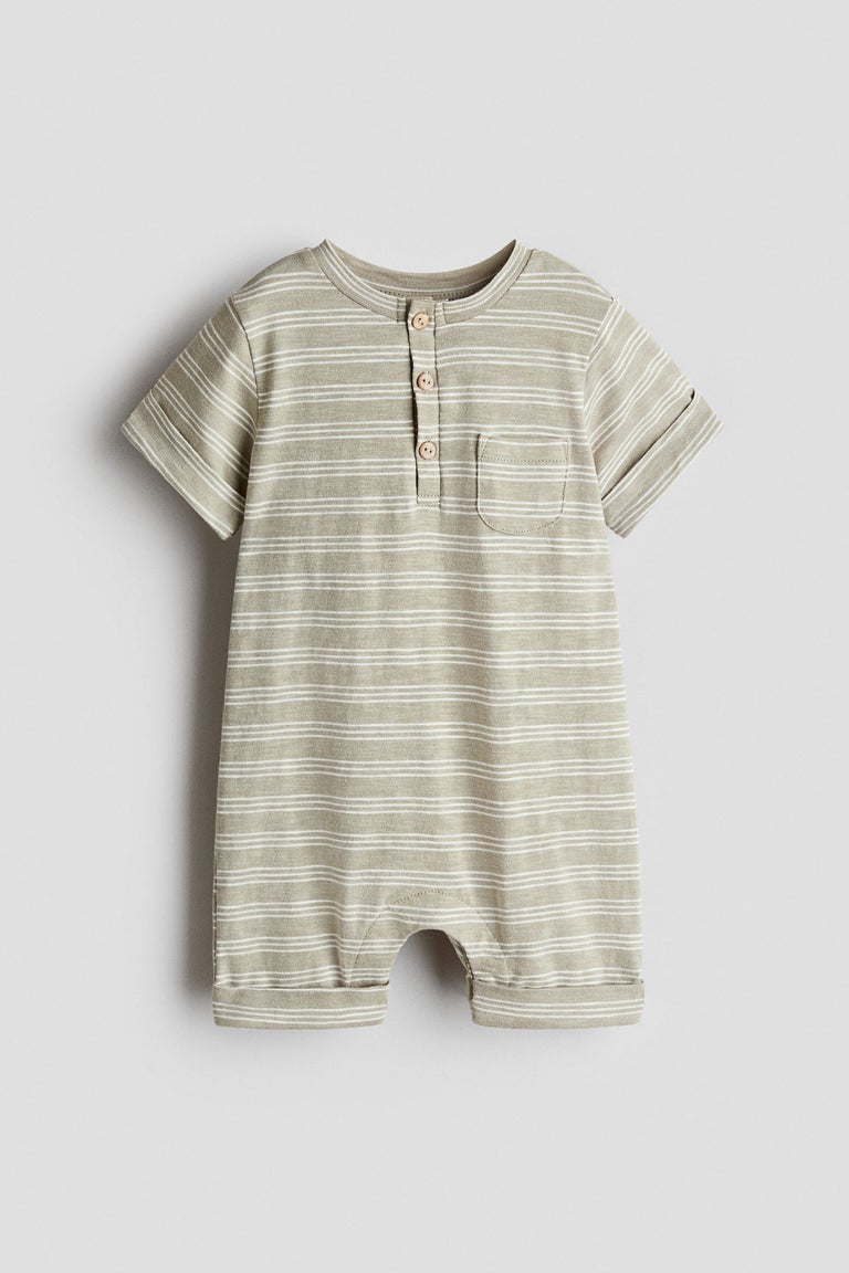 Printed cotton romper suit Image 1 of 3