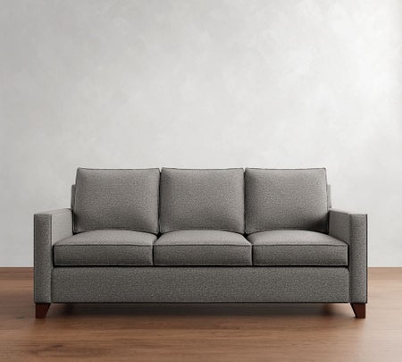 Cameron Square Arm Sleeper Sofa with Memory Foam Mattress (54"-86")