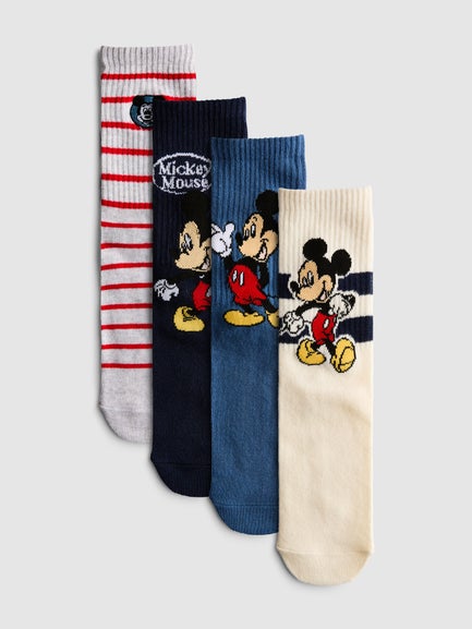 4pk Disney’s Mickey Mouse Ankle Socks