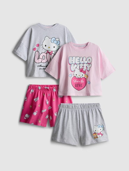 2pk Hello Kitty Boxy Short Pyjamas