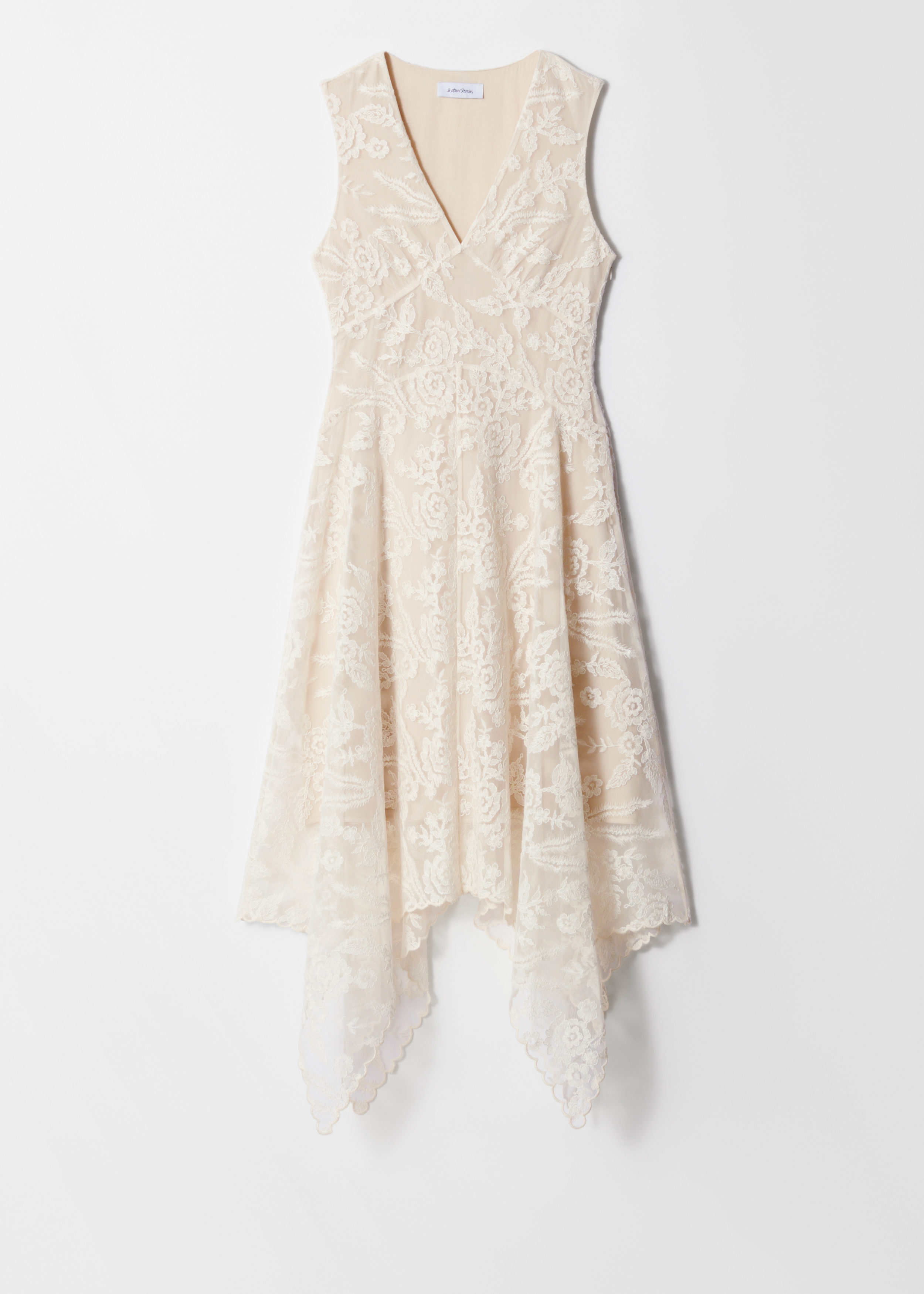 V-neck Lace Midi Dress | H&M UAE