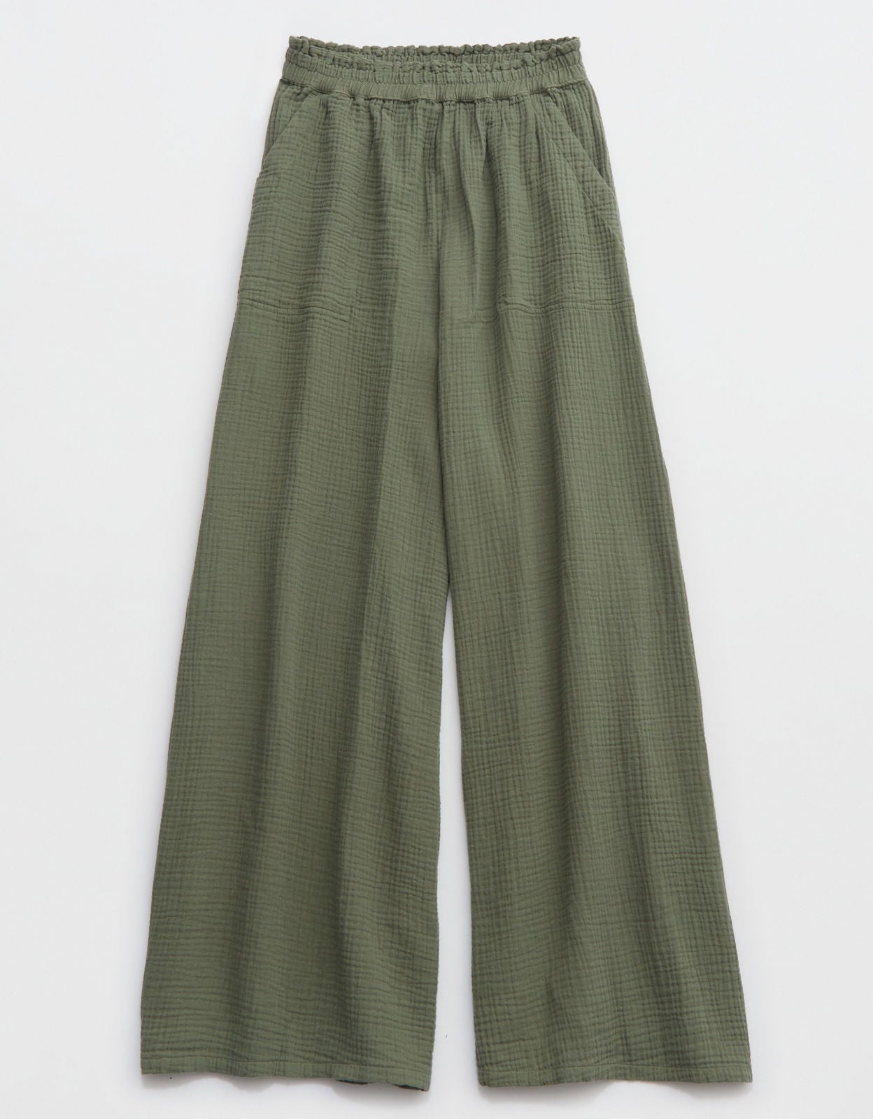 Shop Aerie High Waisted Wide Leg Pant online | American