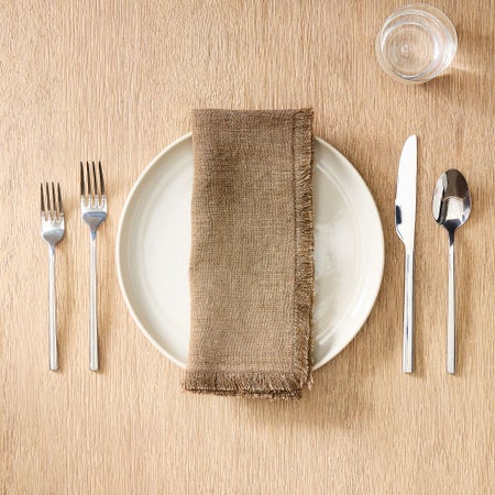 Frayed Edge Linen Napkin Sets