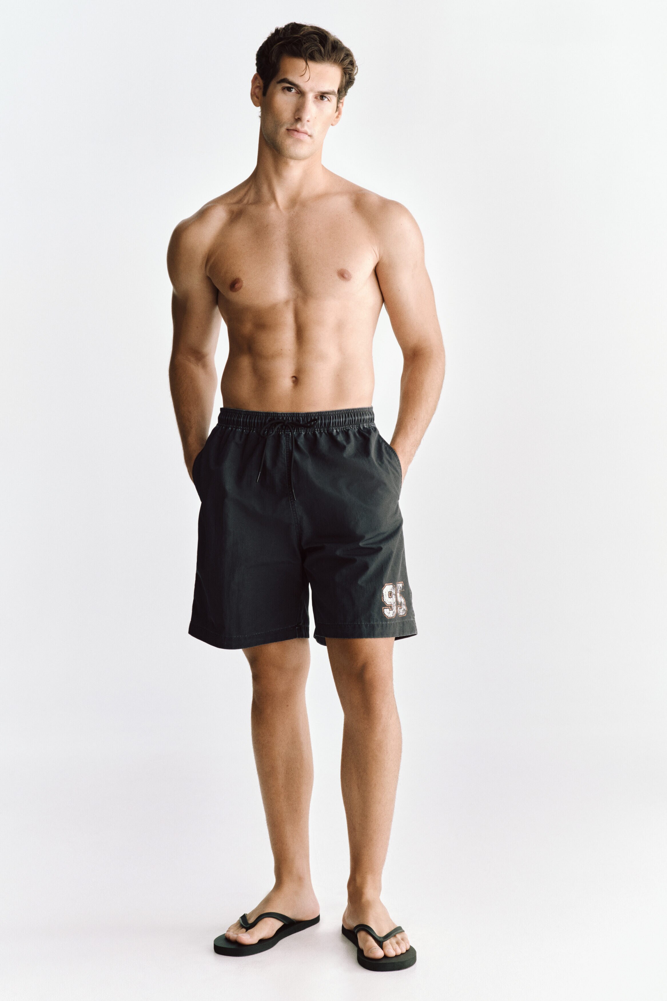 Long swim shorts