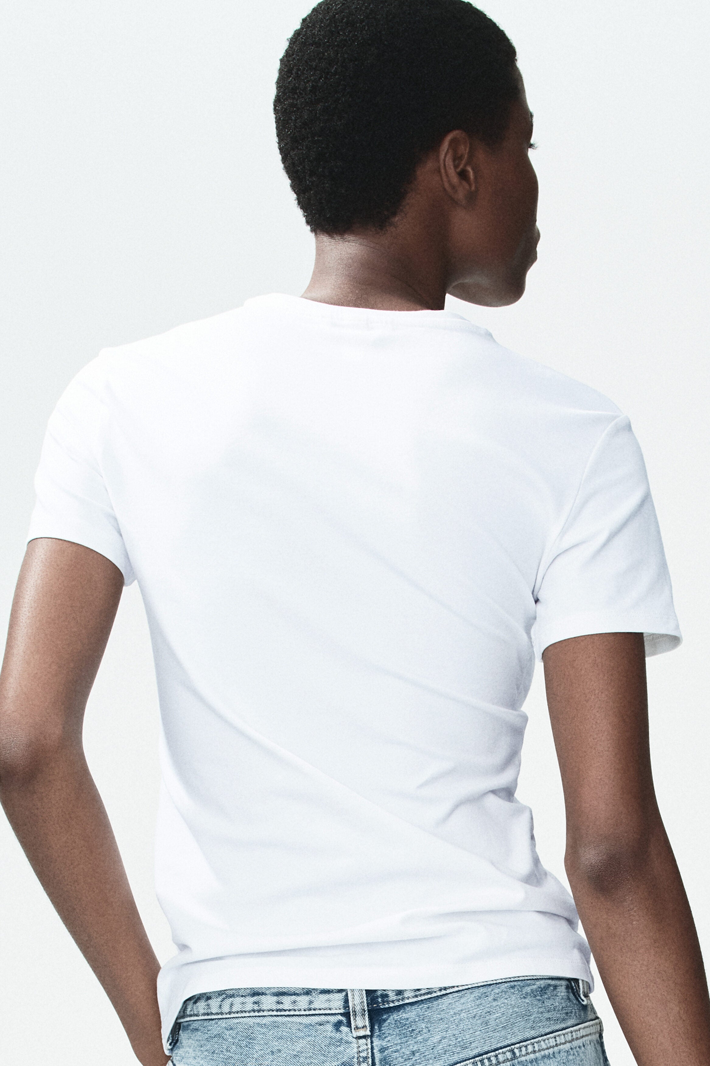 Fitted cotton-blend T-shirt 3