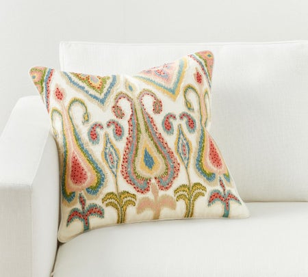 Yalla Embroidered Pillow Cover