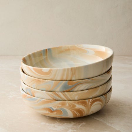 Marble Swirl Pasta Bowl