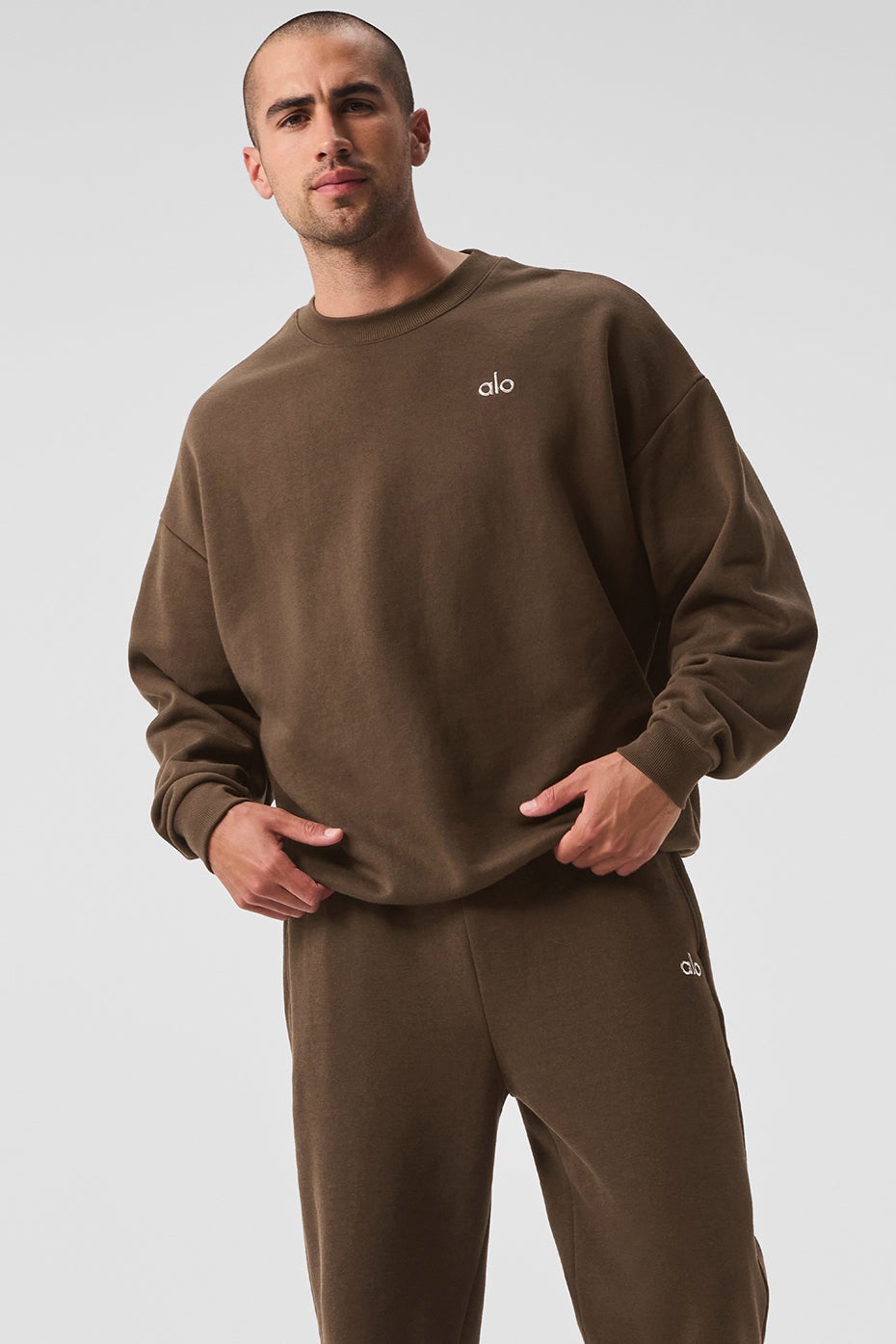 新品未使用AloYoga ACCOLADE CREWNECK PULLOVER Alo Yoga Accolade Crew Neck Pullover, Bluestone, XXS