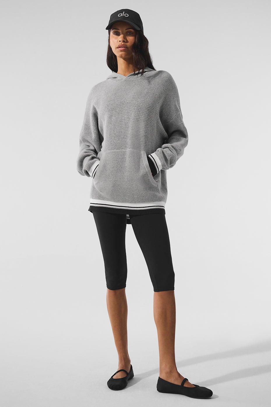 Sports Club Sweater Knit Hoodie | Alo Yoga Kuwait