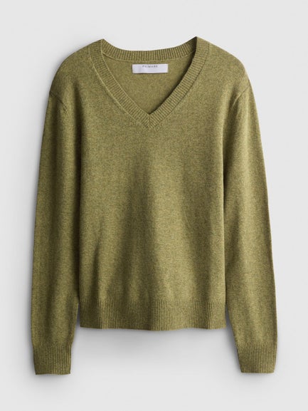 Knitted V-Neck Jumper