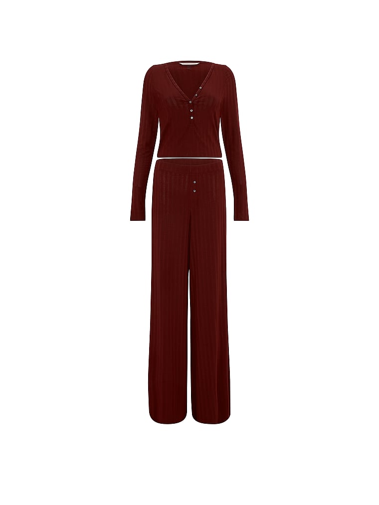 SoSoft™ Modal Ultra-Fine Henley Top & Pant Set