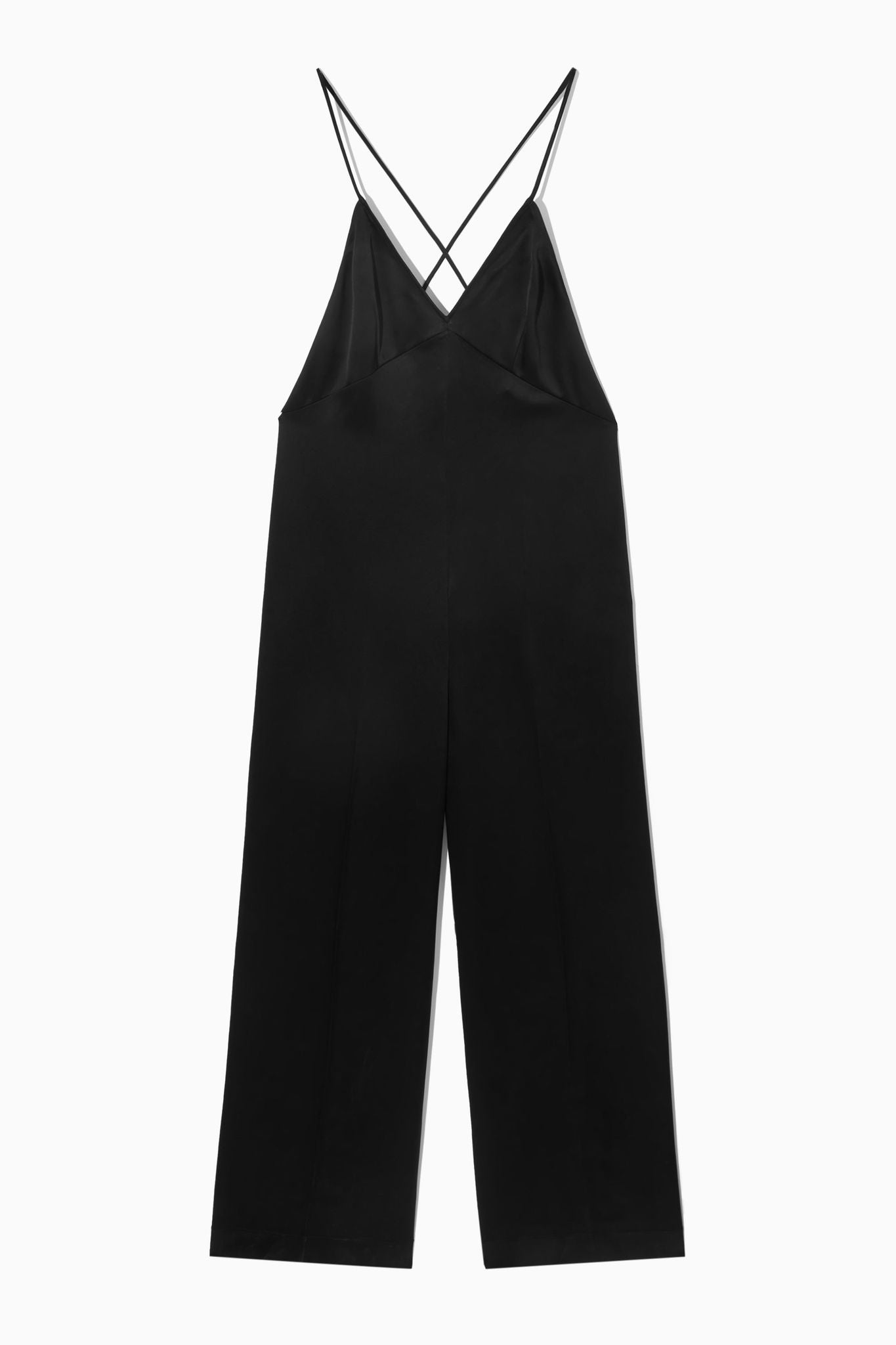 Shop OPEN BACK SATIN WIDE LEG JUMPSUIT online COS KSA