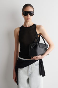 MONTMARTRE BOWLING BAG - LEATHER — Black dark 2
