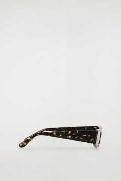 SLIM RECTANGULAR SUNGLASSES — Brown dark 7