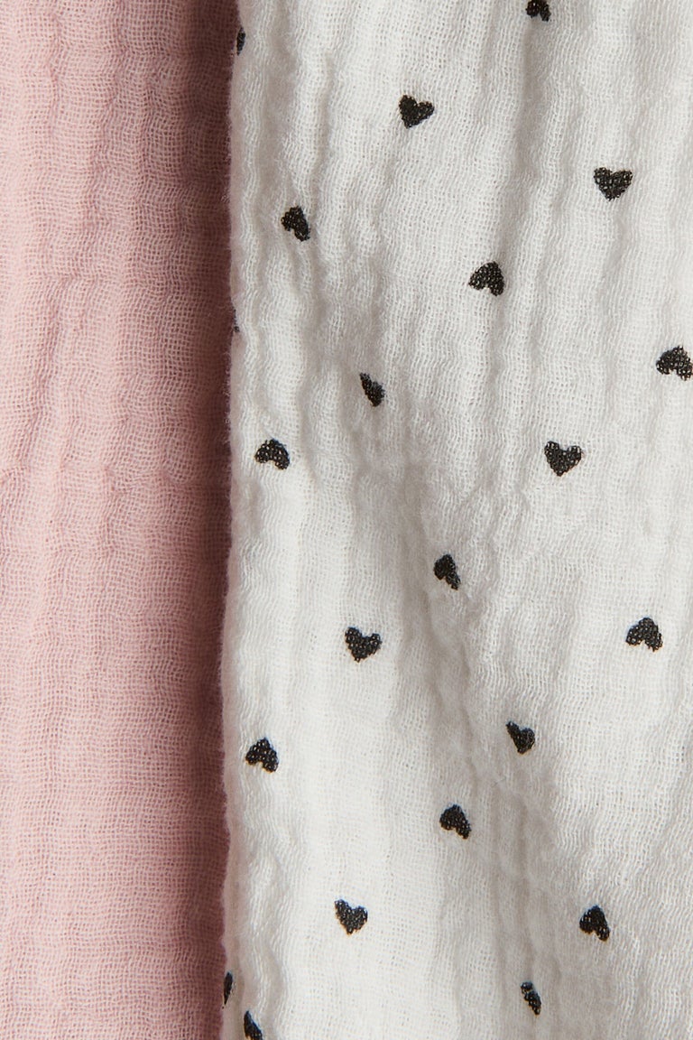 2-pack cotton muslin trousers Image 2 of 2