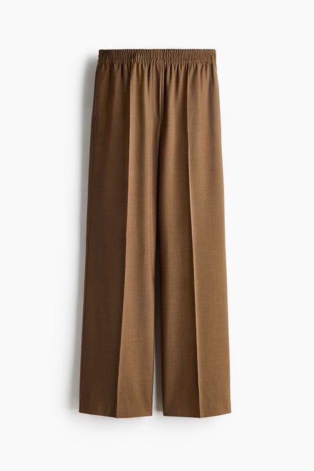 Crease-leg trousers