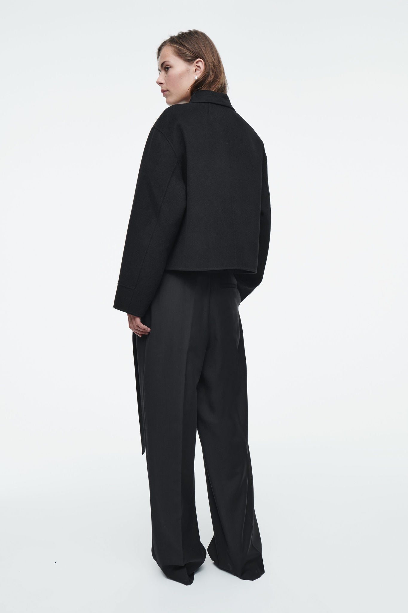 Shop BOXY DOUBLE-FACED WOOL JACKET online | COS Kuwait