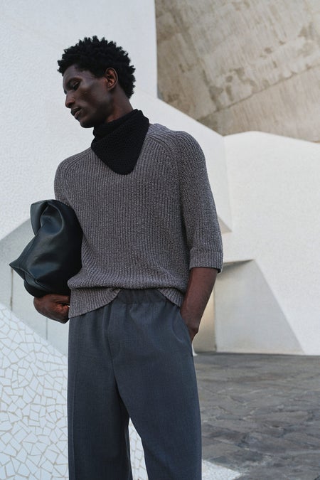 Regular Fit Short-Sleeved Jumper