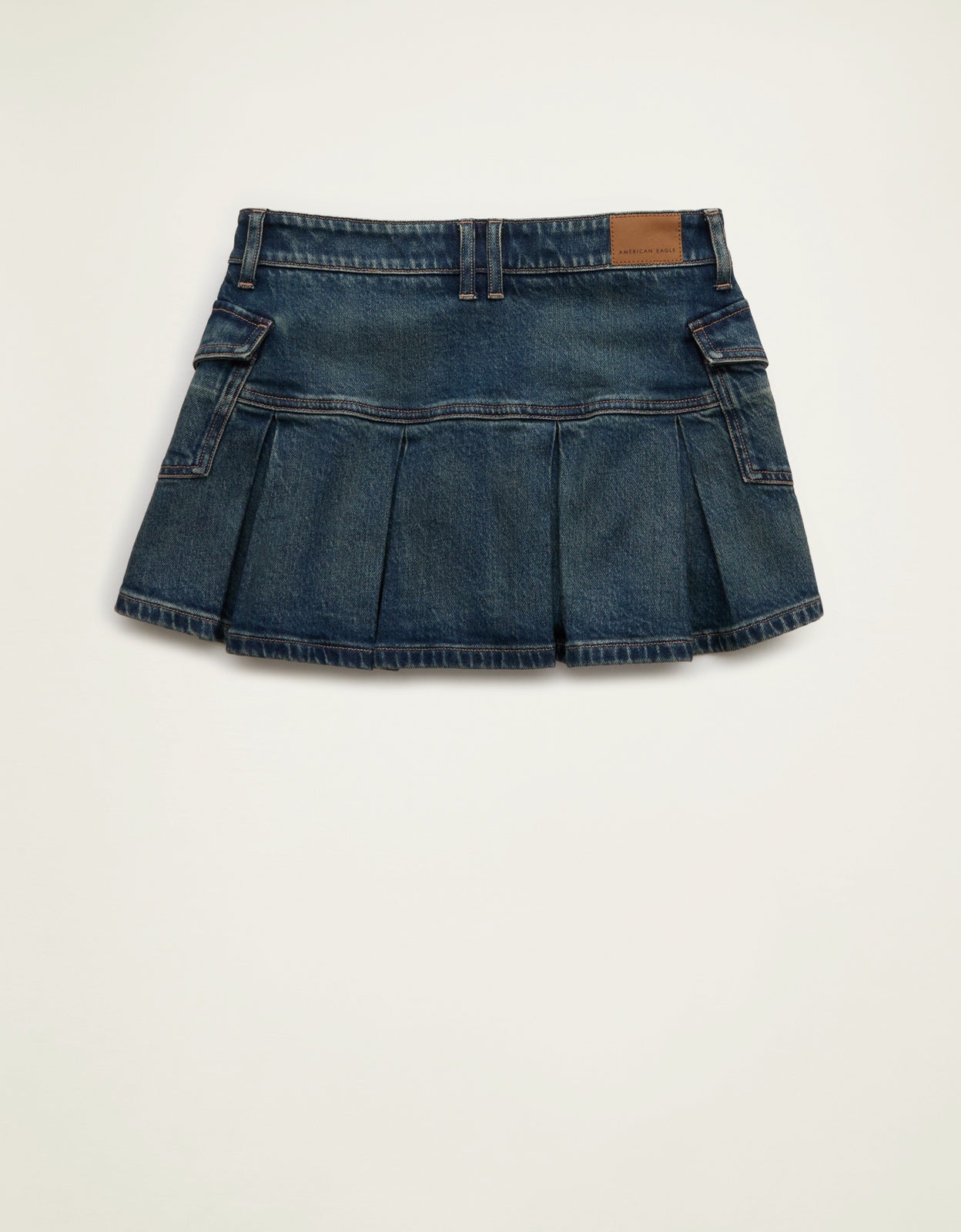 AE Super Low-Rise Pleated Micro Mini Skirt