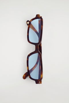 SLIM RECTANGULAR SUNGLASSES — Brown medium dusty 4