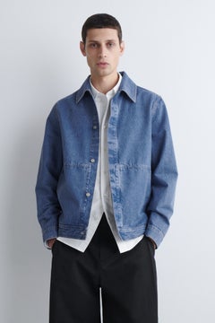 MINIMAL DENIM JACKET — Blue light 2