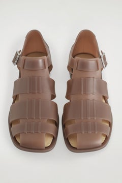 JELLY FISHERMAN SANDALS — Brown dark 1