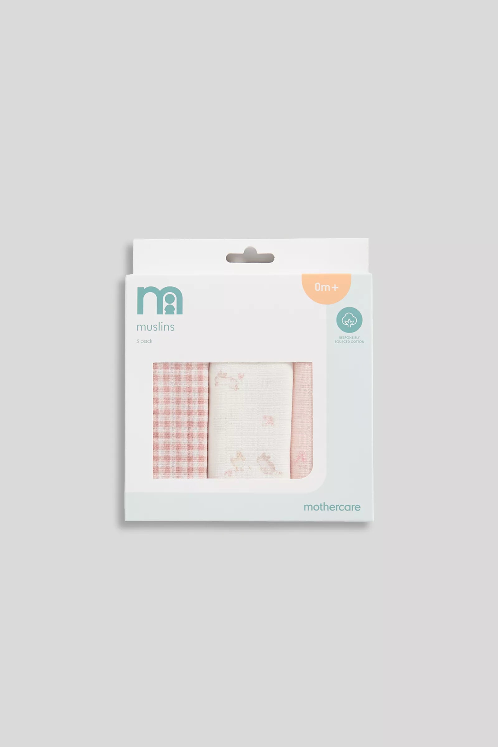 3 Pack Mothercare Muslin Cloths