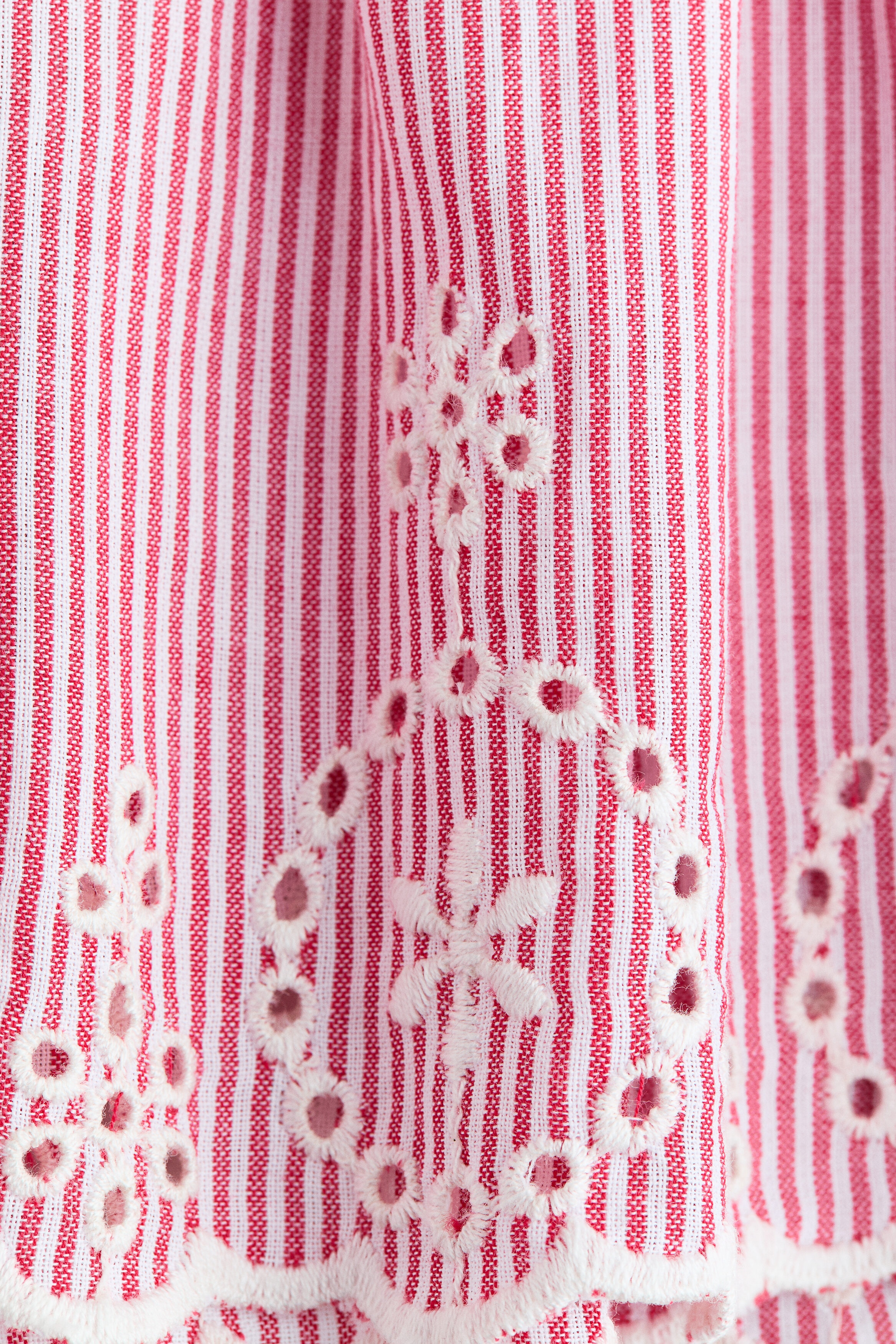 Flutter-sleeved cotton dress