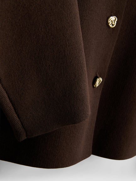 Statement Button Knitted Cardigan