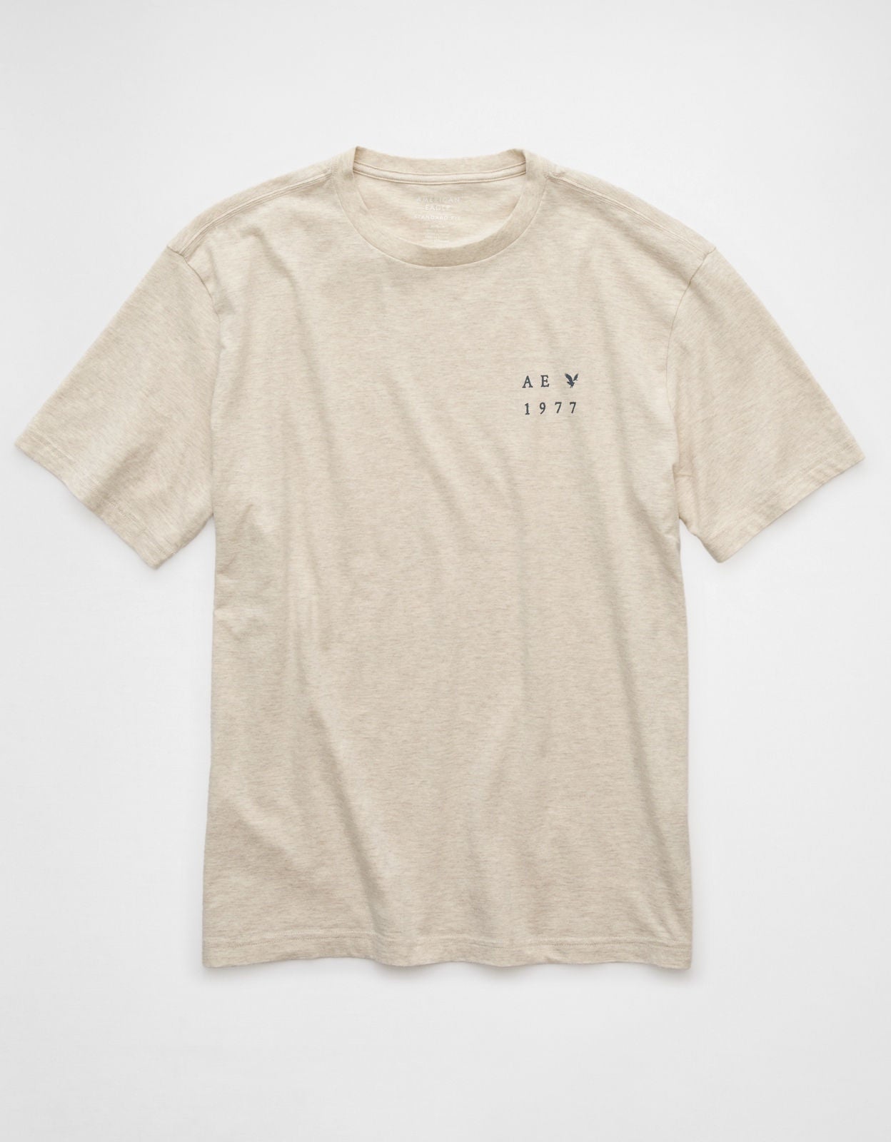 ★AEAE★ WEB LOGO TSHIRTS [OATMEAL] Ae Logo Graphic T-shirt | American Eagle Egypt