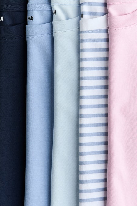 5-pack cotton T-shirts