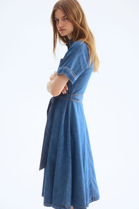 Denim shirt dress