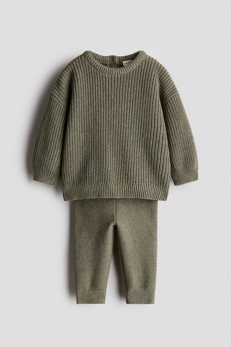 2-piece cotton knit set Image 1 of 3