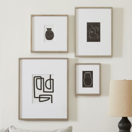 Wood Gallery Frames - Gray Wash