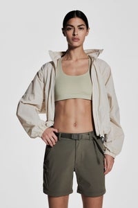 Water-repellent zip-off hiking trousers
