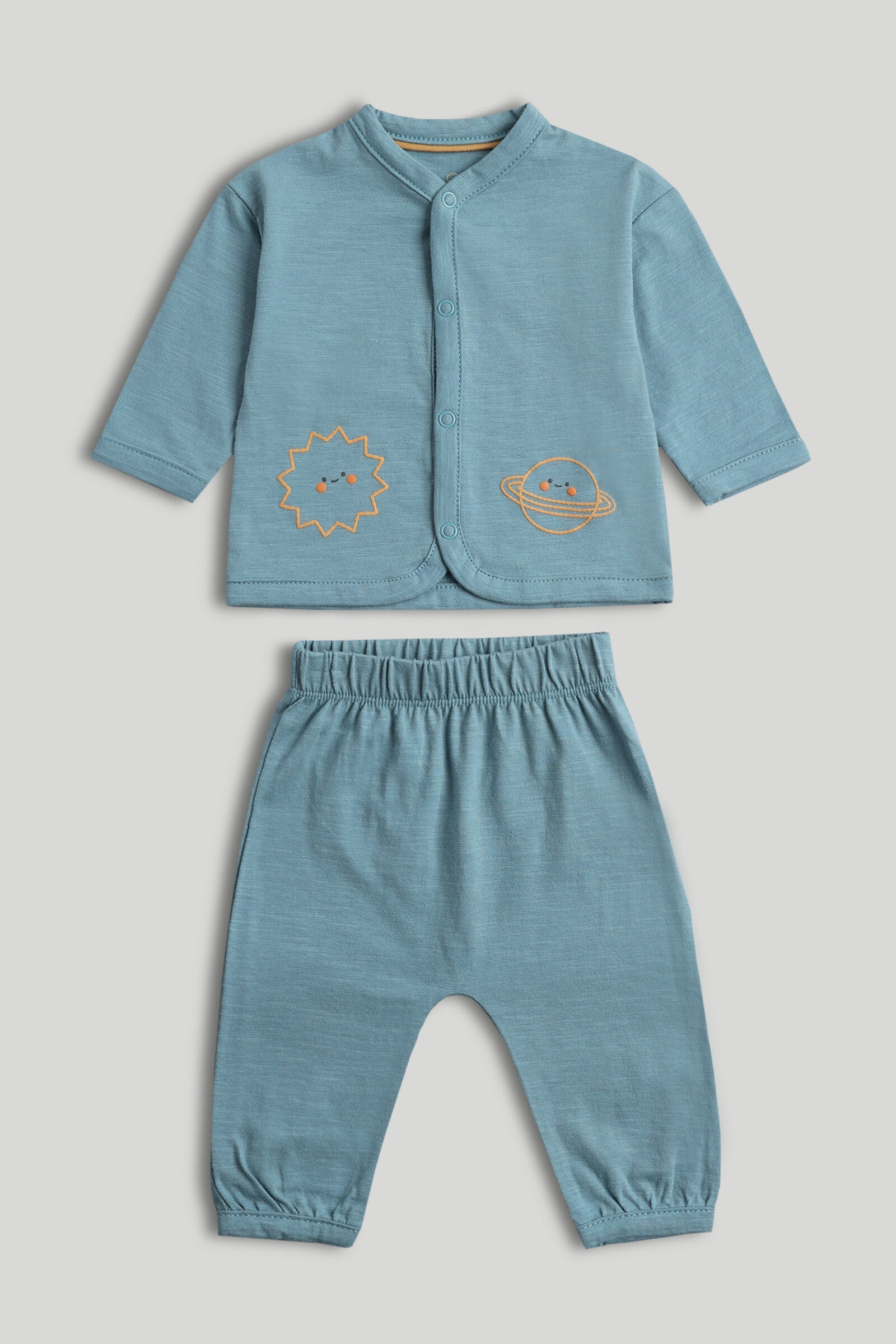 Space Cardigan and Jogger Outfit