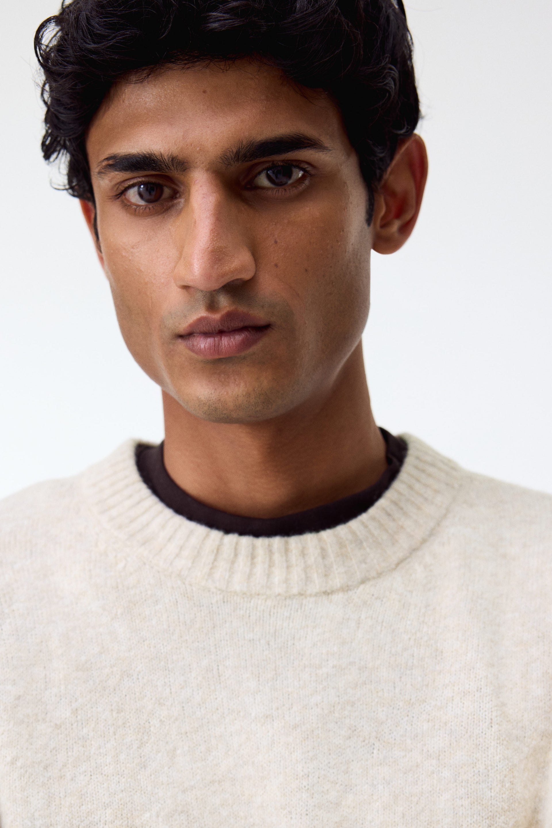 Regular-Fit Brushed Sweater