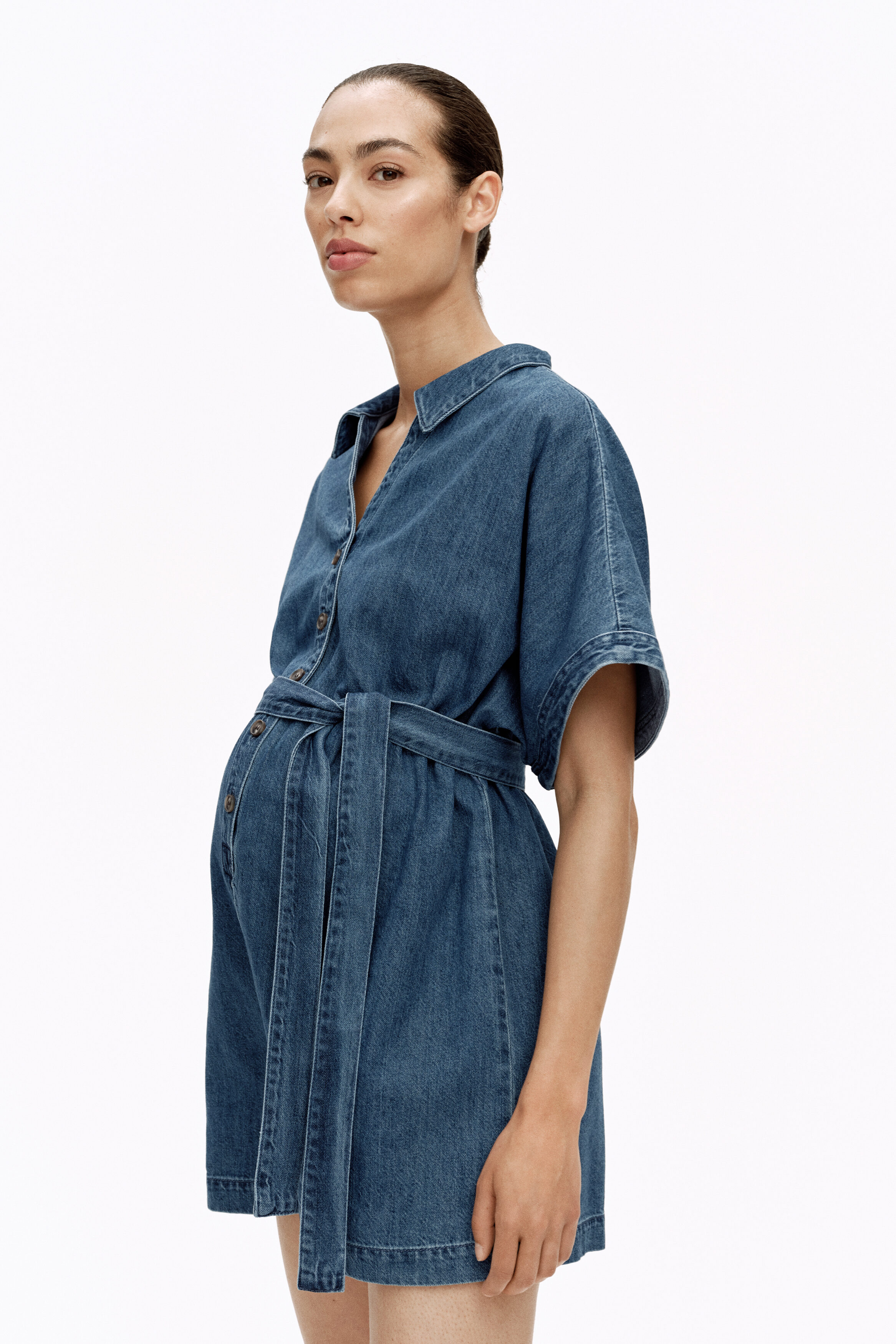 MAMA Denim playsuit
