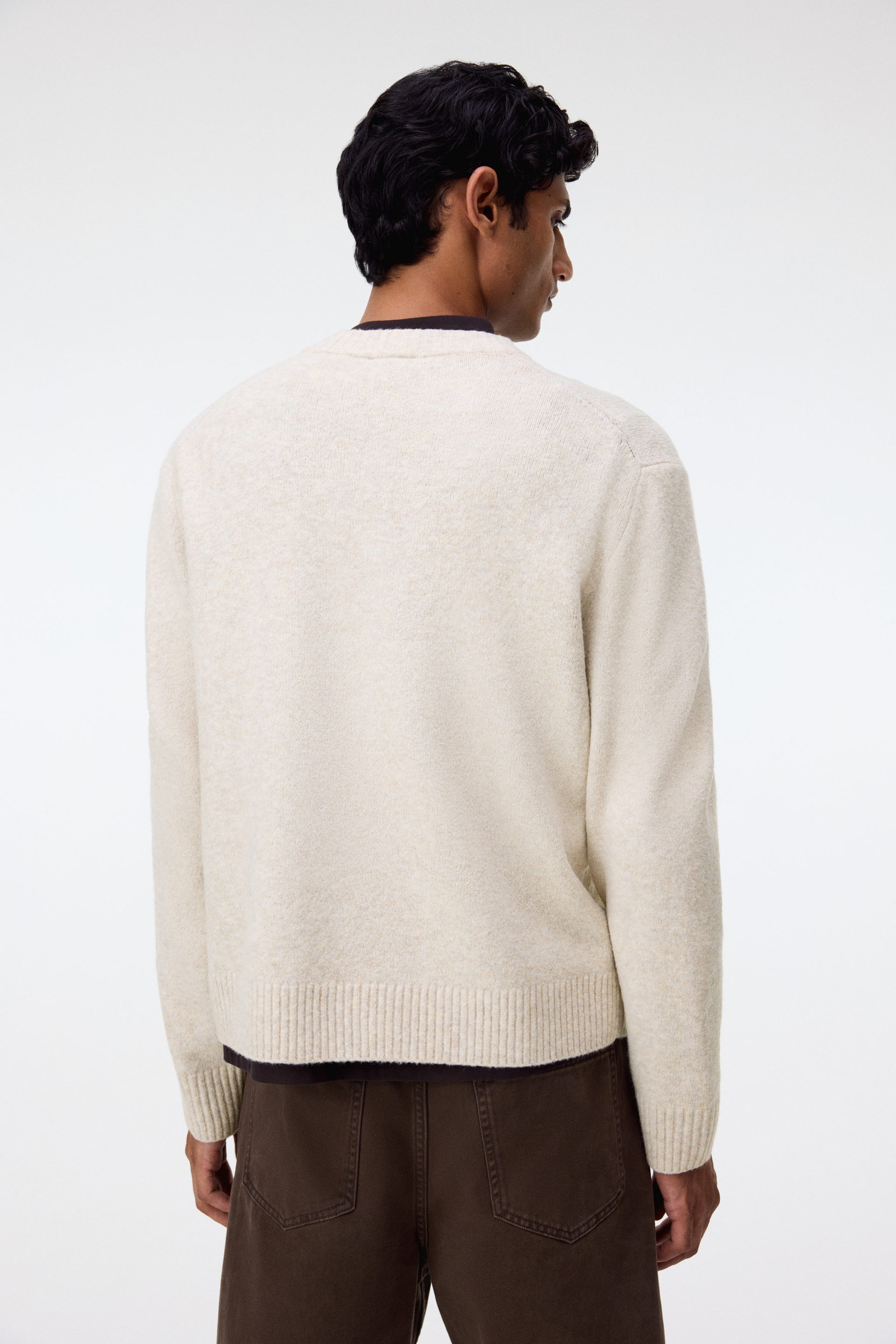 Regular-Fit Brushed Sweater