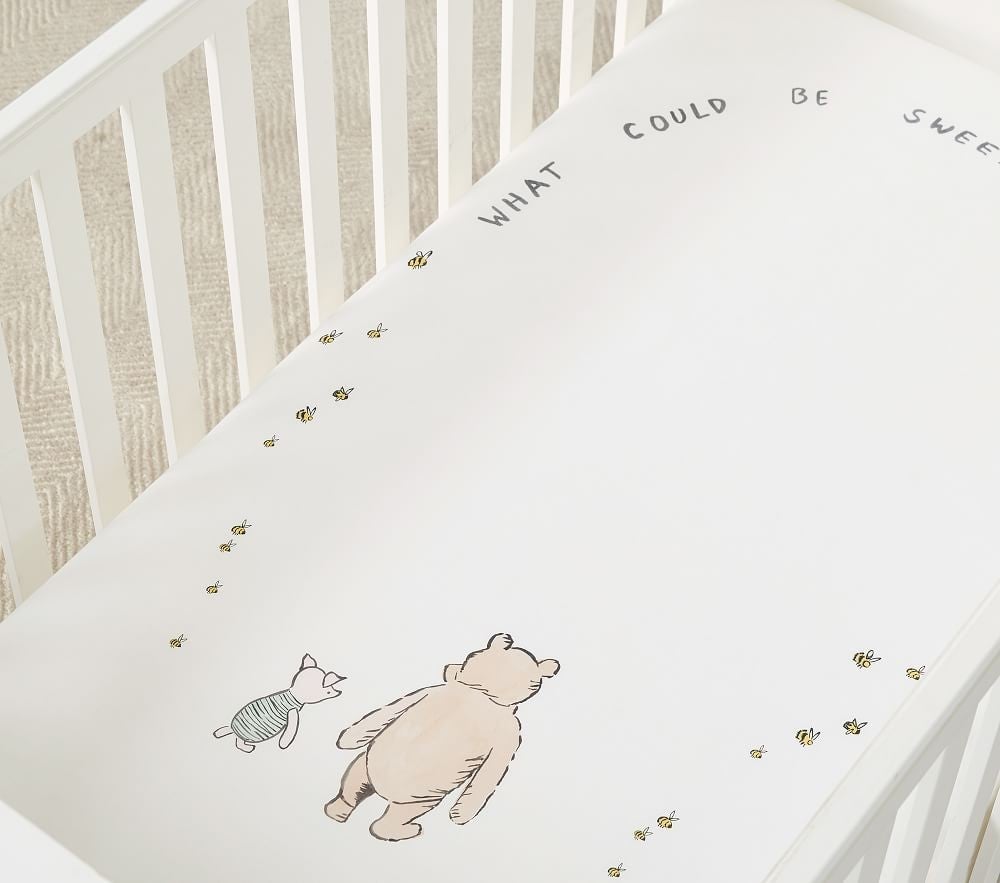 Disney Winnie The Pooh Picture Perfect Organic Fitted Crib Sheet