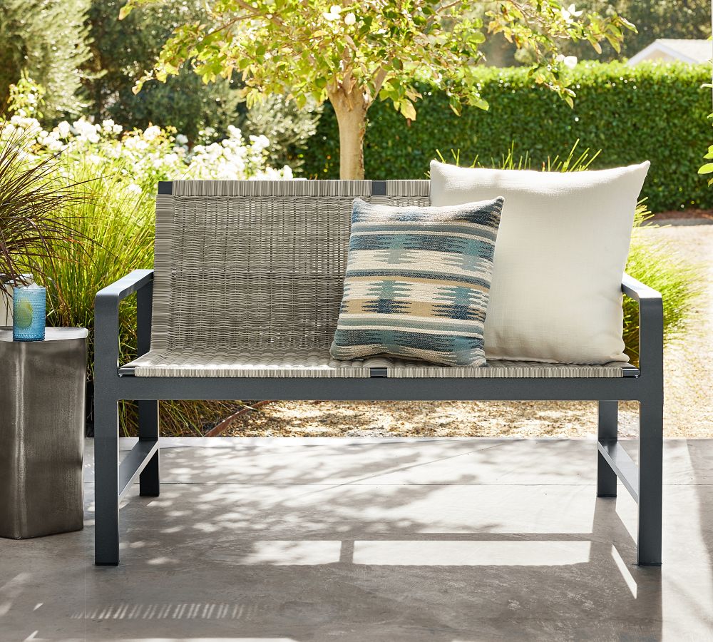 outdoor loveseat metal