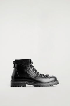 LEATHER HIKING BOOTS — Black dark 3