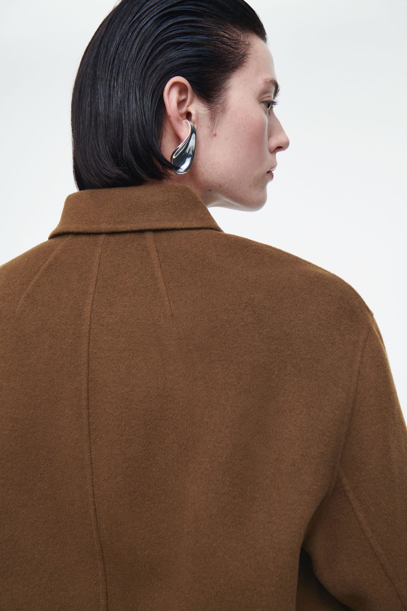 Shop BOXY DOUBLE-FACED WOOL JACKET online | COS UAE