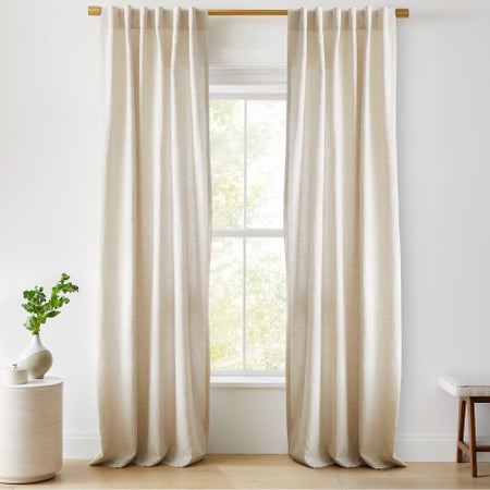 European Flax Linen Curtain - Natural