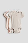 3-pack cotton bodysuits