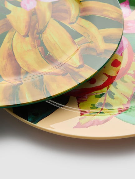 2pk tropical fruit Side Plates