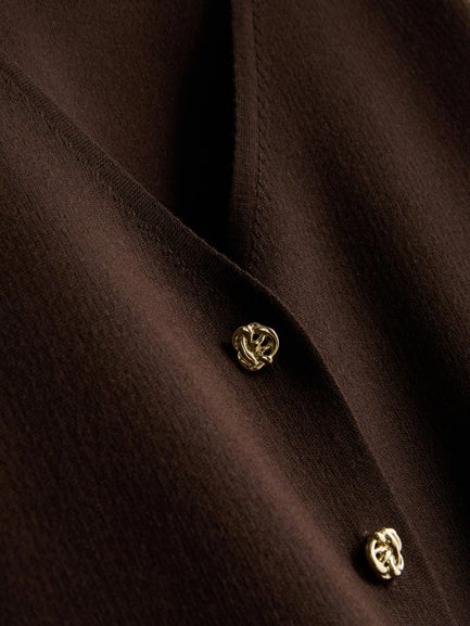 Statement Button Knitted Cardigan