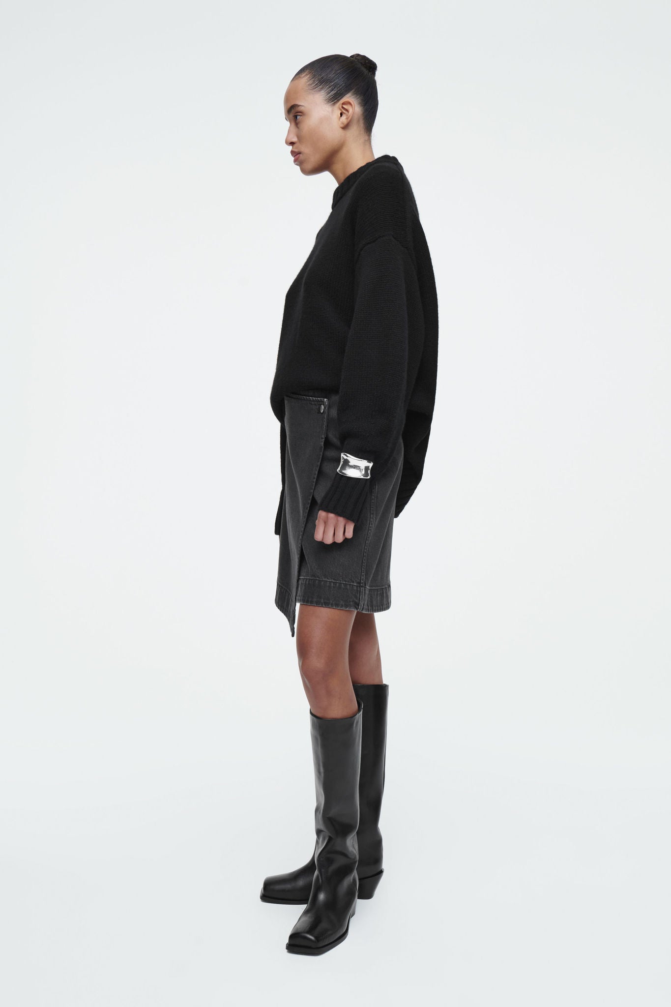 Denim Mini Wrap Skirt | COS Saudi Arabia