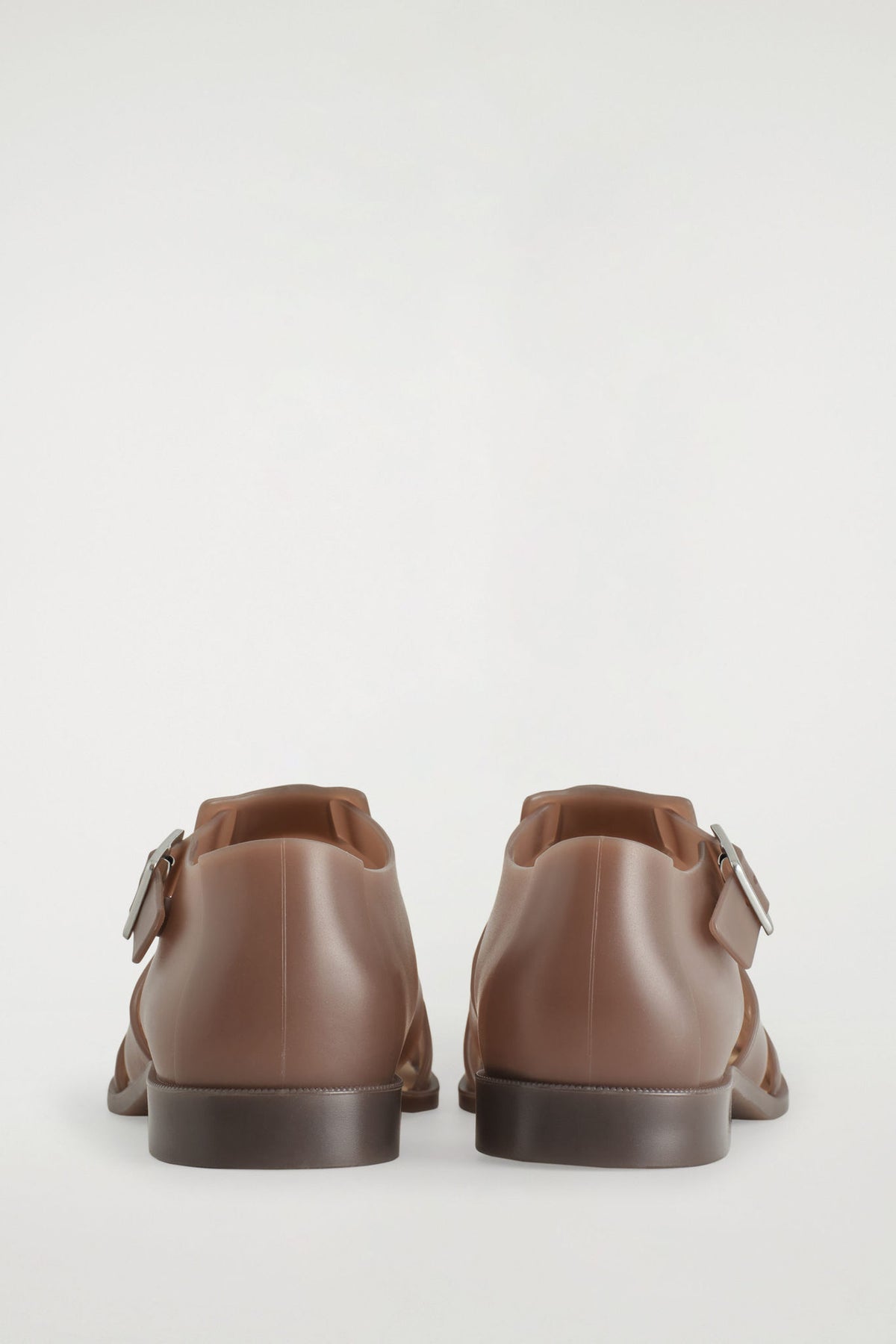 JELLY FISHERMAN SANDALS — Brown dark
