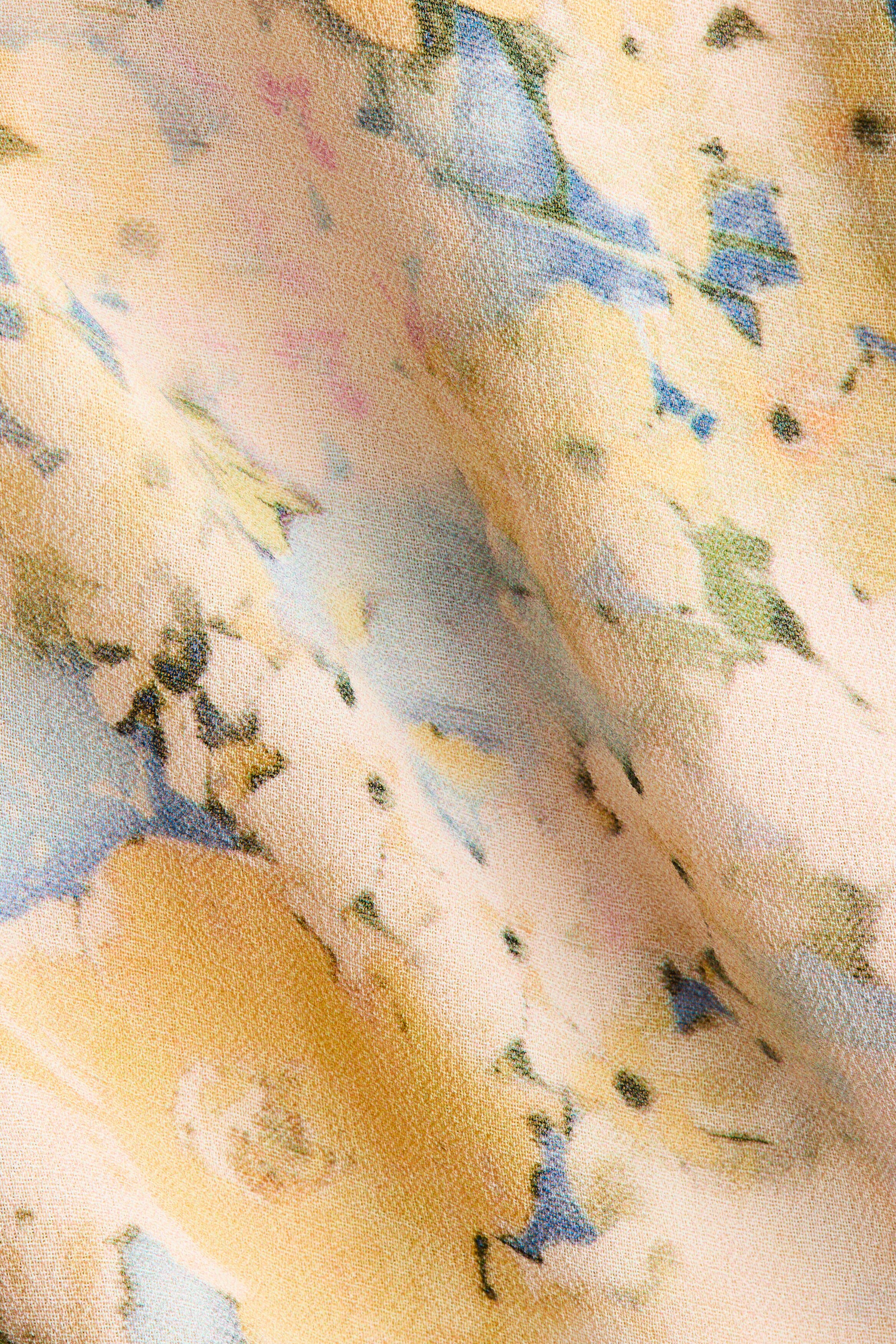 MAMA Flounced chiffon dress with scarf